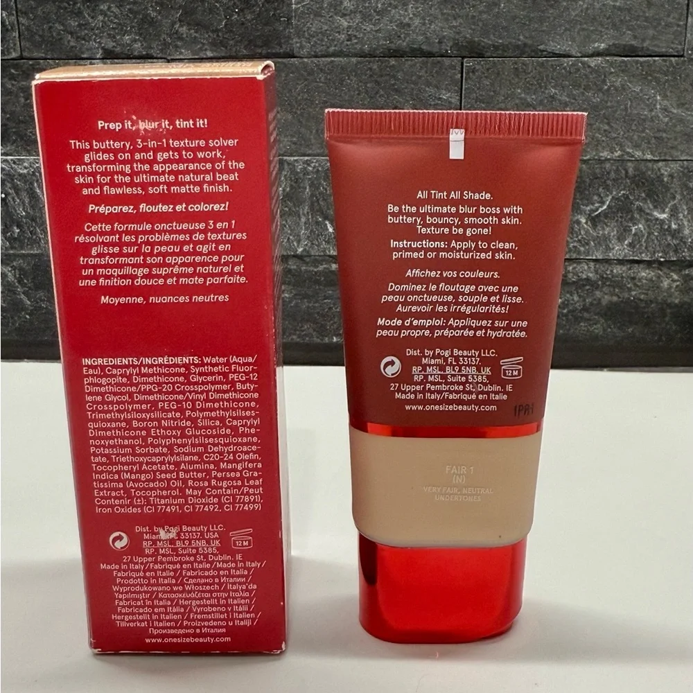 ONE/SIZE Turn Up The Base BBB Cream - Beauty Blur Balm, FAIR IN / NIB